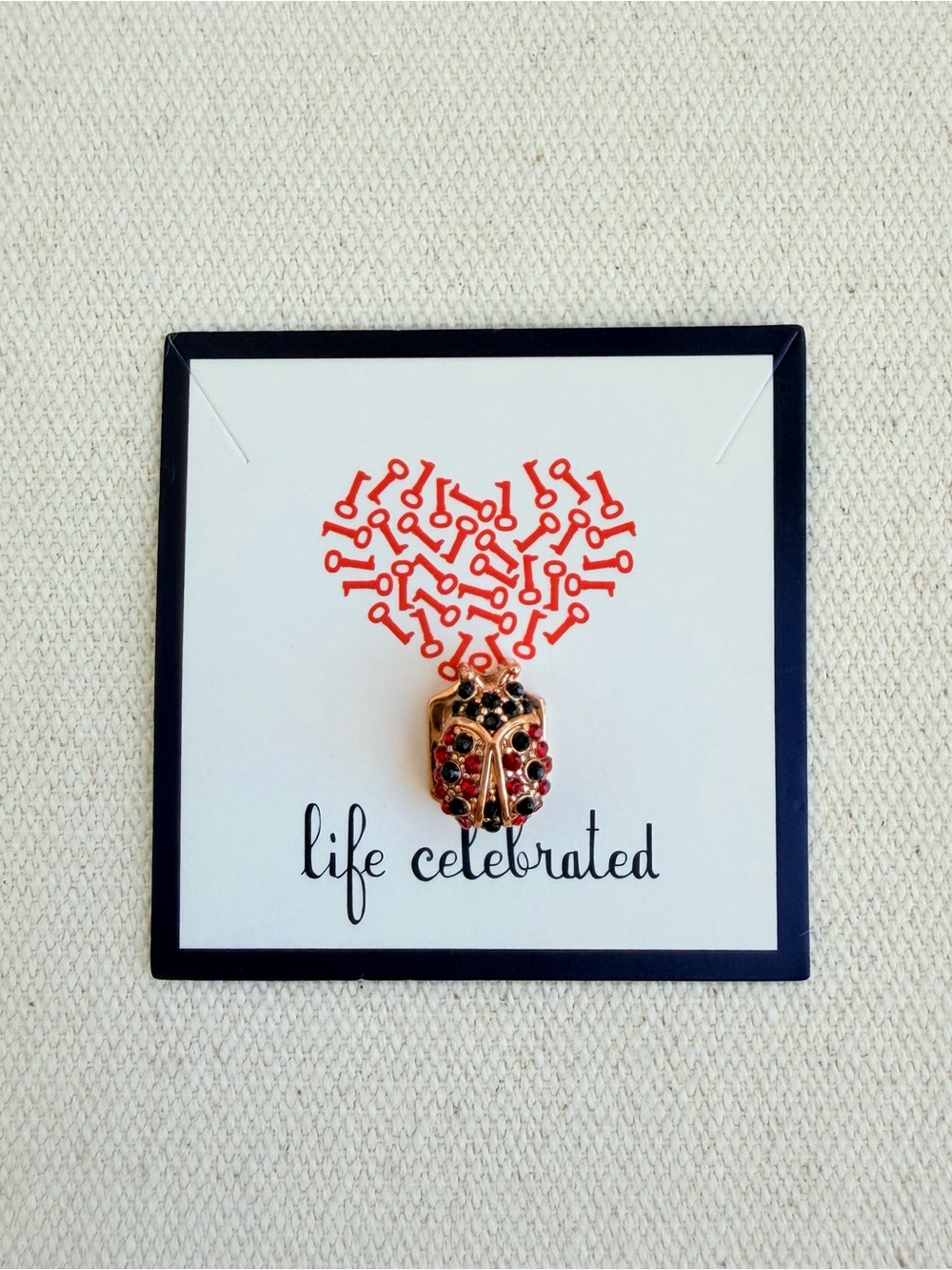 *Ladybug Charm* KEEP COLLECTIVE Retired Rose Gold